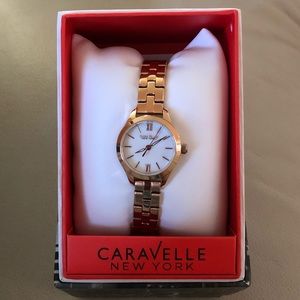 Caravelle New York Women’s Rose Gold-Tone Watch